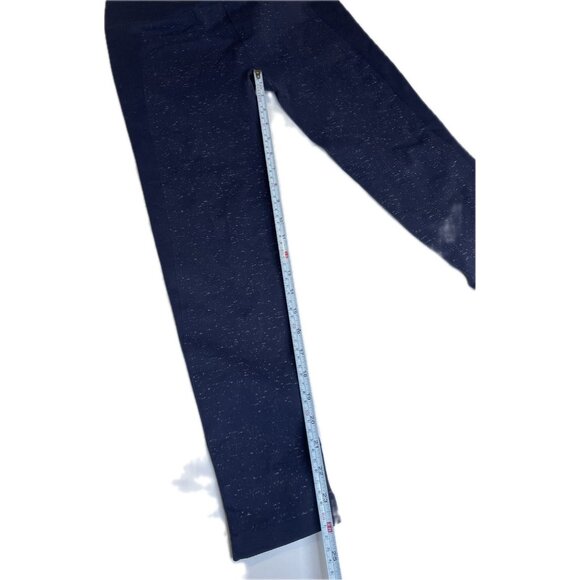 NEW Lululemon Free to Flow 7/8 Tight Leggings Fleck Midnight Navy White 12 - Picture 5 of 9